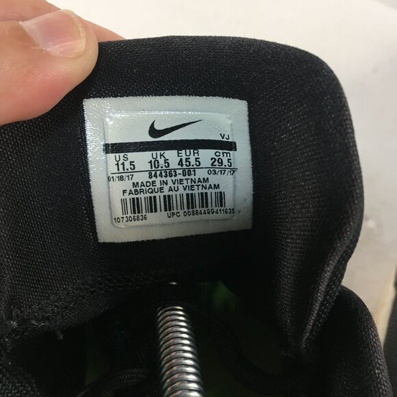 NIKE ZOOM HYPERDUNK LOW 2016 BLACK WHITE BASKETBALL SHOES 844363-001 MENS SIZE 1 - Picture 9 of 9